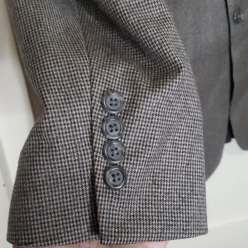 Lands' End Wool Cashmere Blend Blazer Sport Jacket 44R